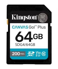 Kingston Canvas Go! Plus 4 SD 64GB class 10 U3 V30