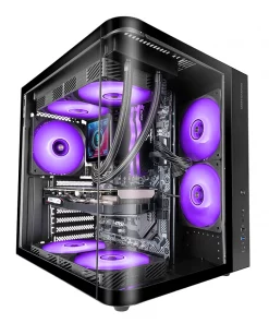 MARS GAMING Semitorre ATX MCCURV negra