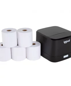 iggual Kit impresora térmica TP EASY 58 + 5 rollos