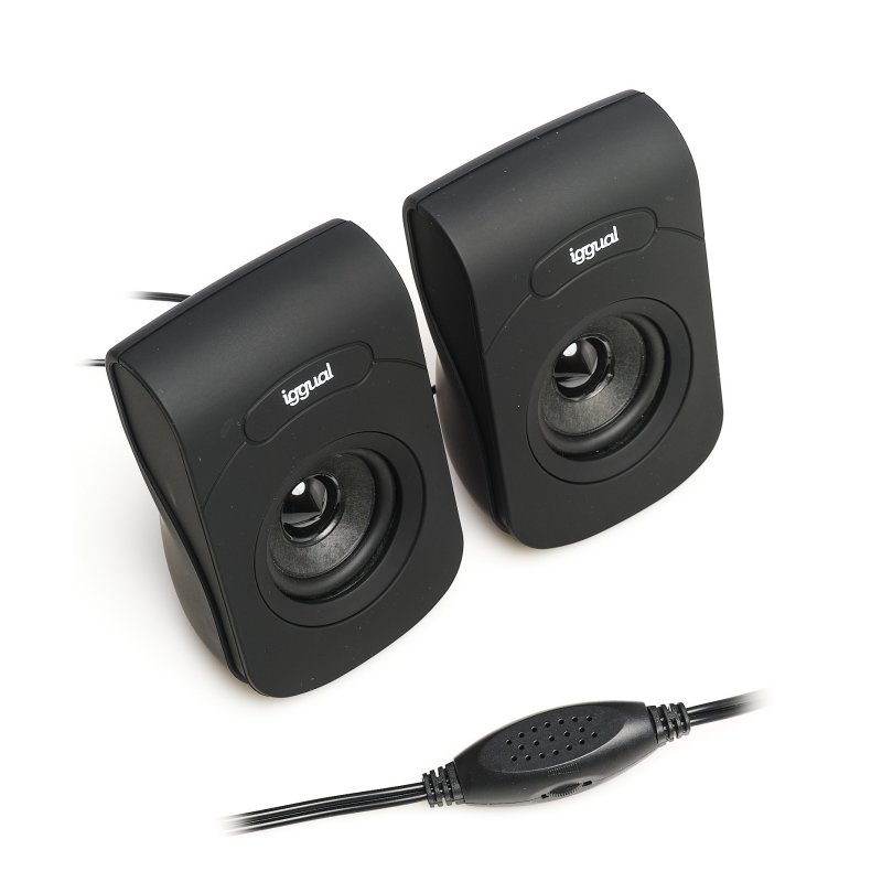 iggual Altavoces 2.0 6W mini-jack + USB - Imagen 2