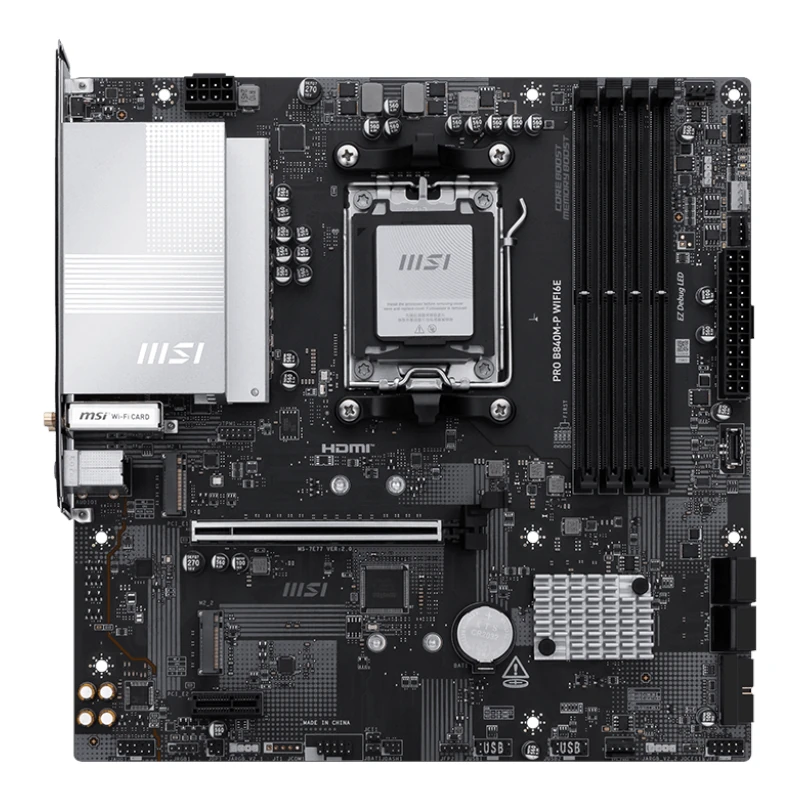 MSI Placa Base PRO B840M-P WIFI6E DDR5 mATX - Imagen 4