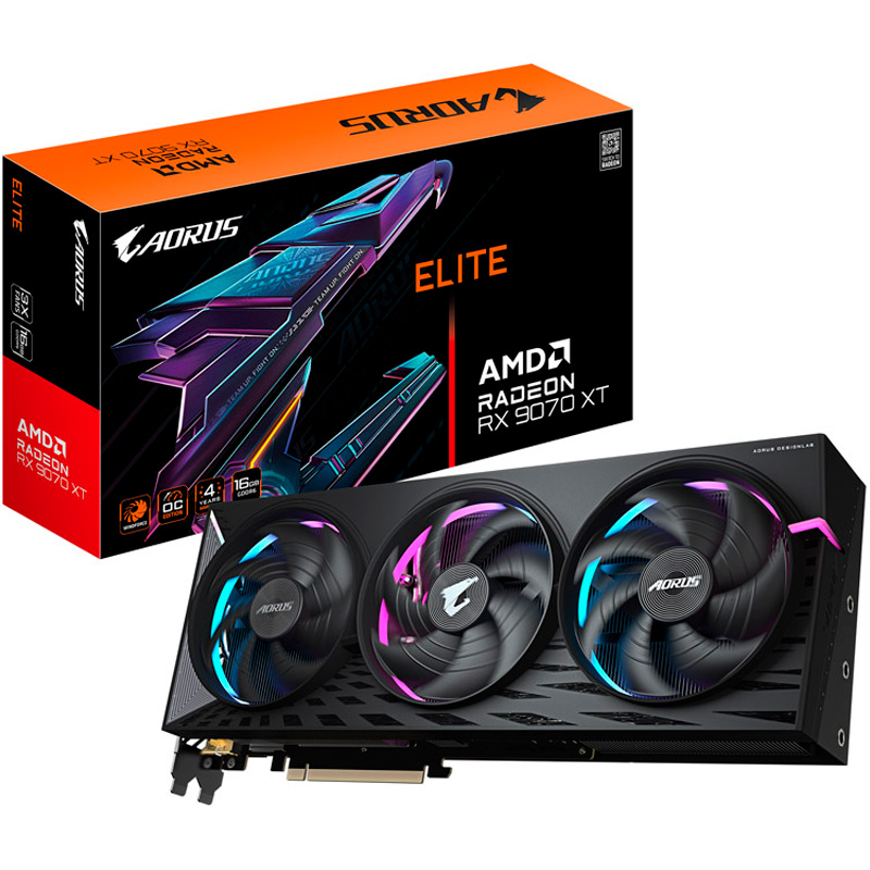 Gigabyte VGA AMD RX 9070 XT AORUS E 16GB DDR6 - Imagen 2
